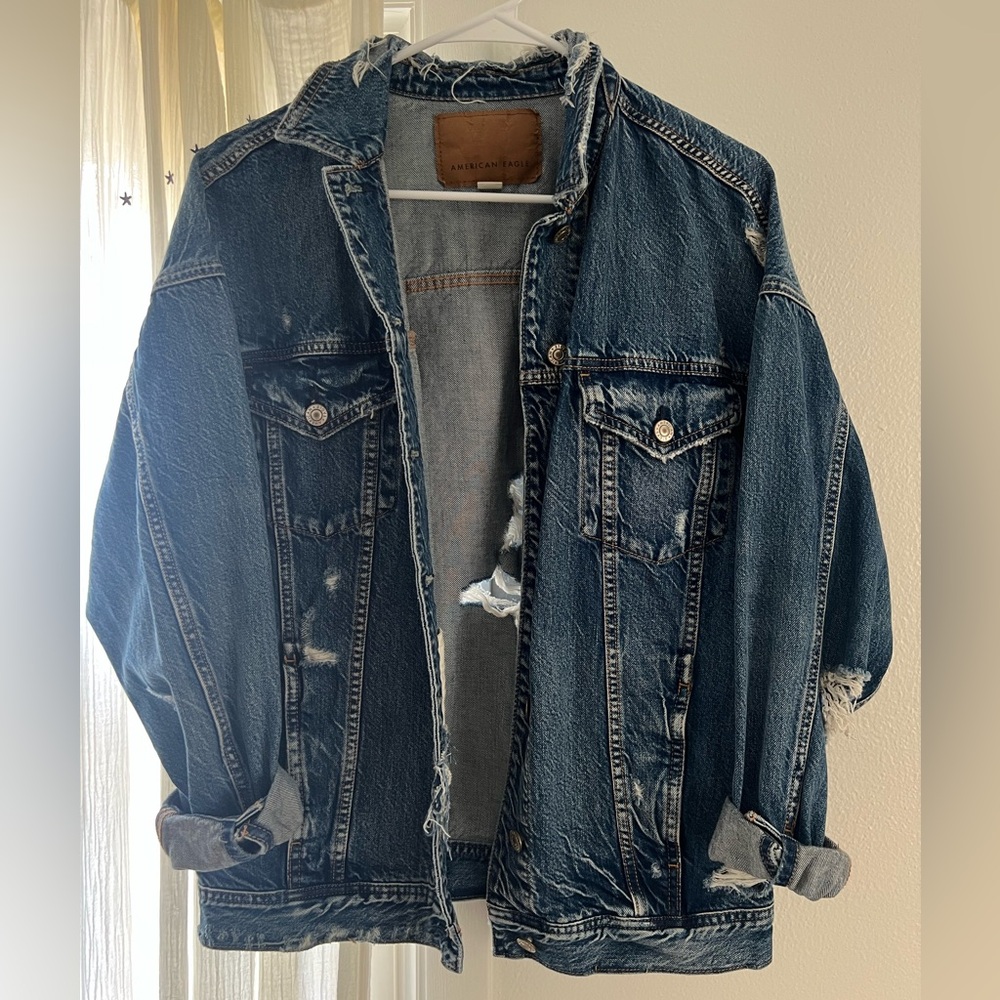 Distressed Jean jacket